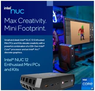 Intel Nuc 12 התלהבות מיני מחשב 12th Gen Intel Core I7-12700H עד 4.7GHz, 64GB RAM, 2TB PCIE SSD | Intel Arc